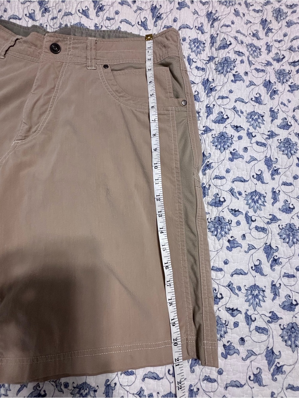 KÜHL Renegade Cargo Shorts Men’s 36 Khaki Stretch Hiking Outdoor Utility - Picture 11 of 15